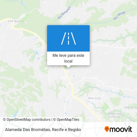 Alameda Das Bromélias mapa