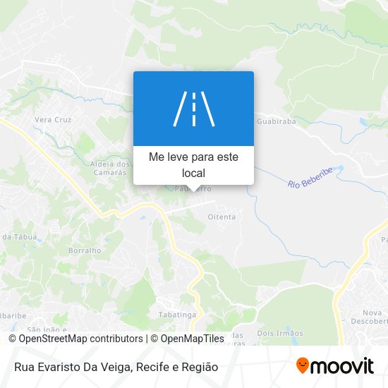 Rua Evaristo Da Veiga mapa