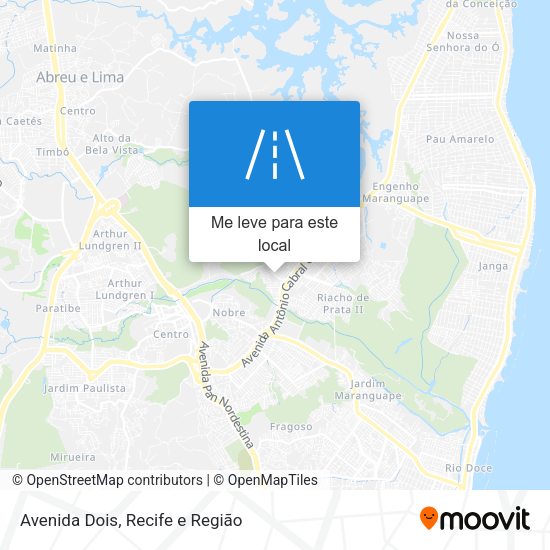 Avenida Dois mapa