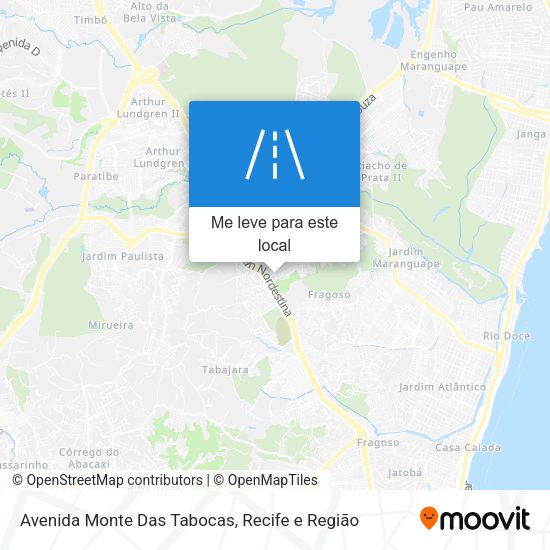 Avenida Monte Das Tabocas mapa