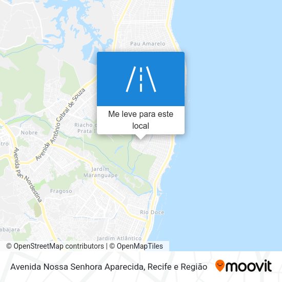 Avenida Nossa Senhora Aparecida mapa