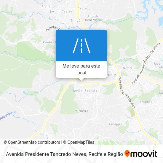 Avenida Presidente Tancredo Neves mapa