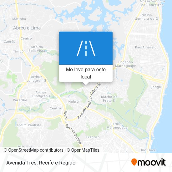 Avenida Três mapa