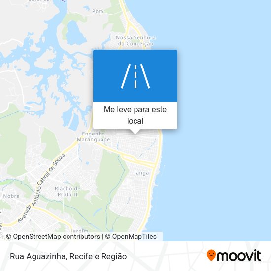 Rua Aguazinha mapa