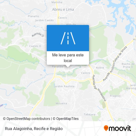 Rua Alagoinha mapa