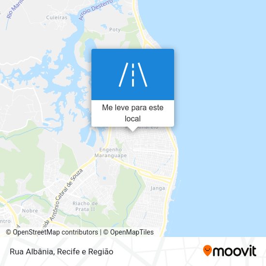Rua Albânia mapa