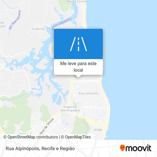 Rua Alpinópolis mapa