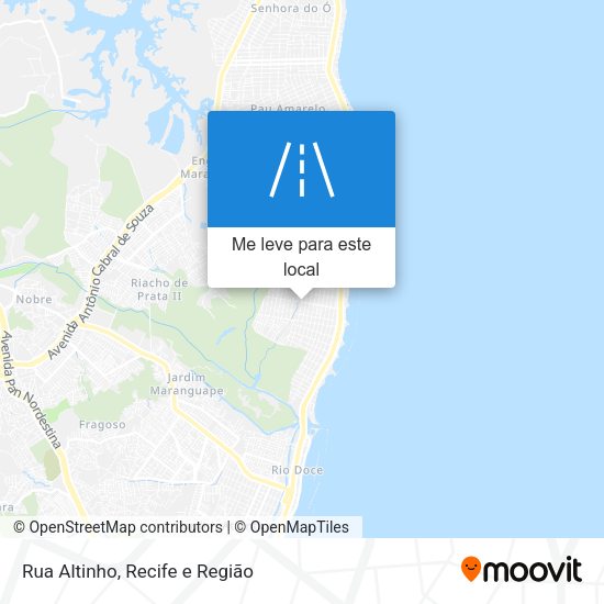 Rua Altinho mapa