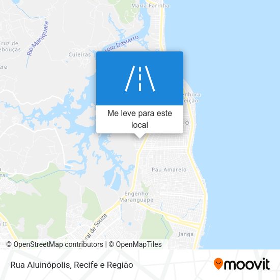 Rua Aluinópolis mapa