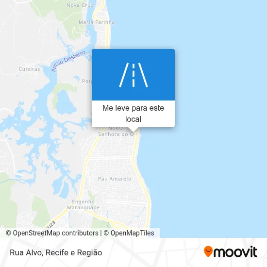 Rua Alvo mapa