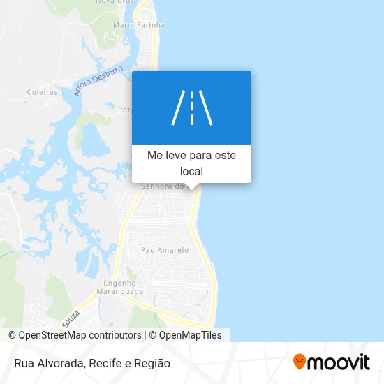 Rua Alvorada mapa