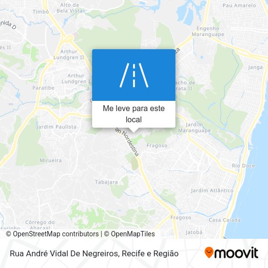 Rua André Vidal De Negreiros mapa