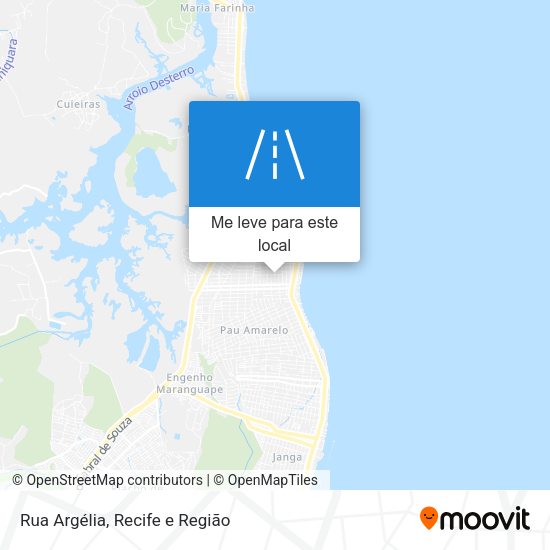 Rua Argélia mapa