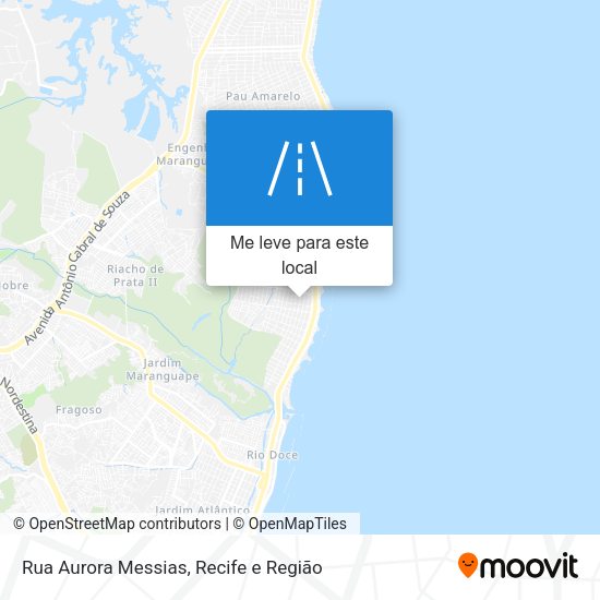 Rua Aurora Messias mapa