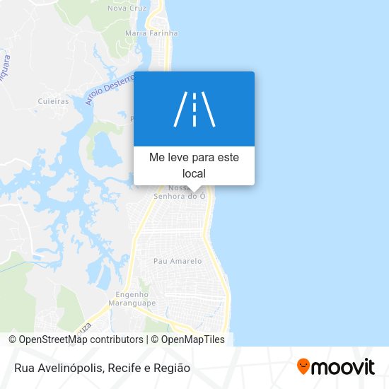 Rua Avelinópolis mapa