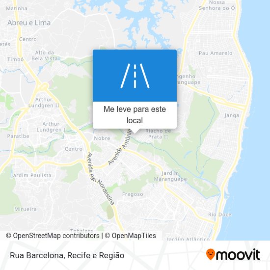 Rua Barcelona mapa