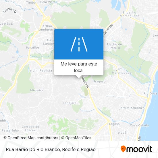 Rua Barão Do Rio Branco mapa