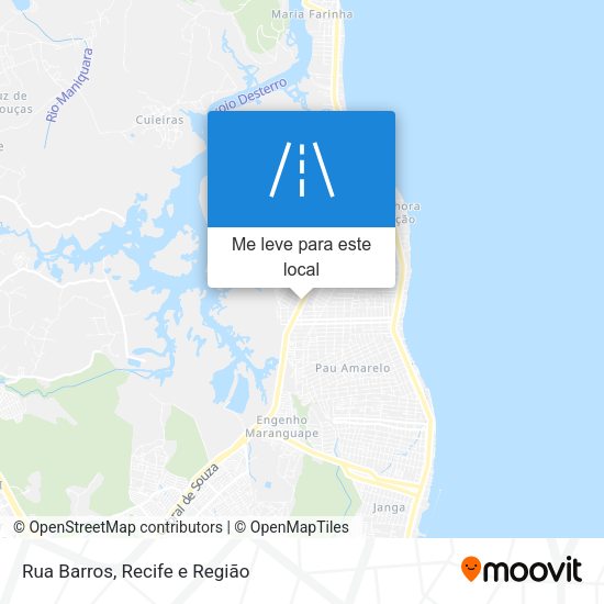 Rua Barros mapa