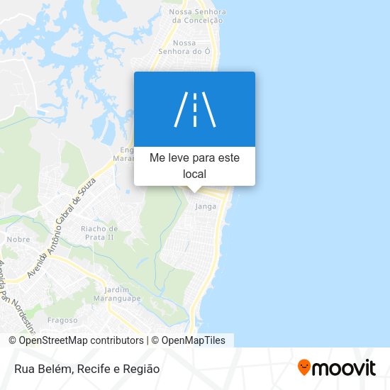 Rua Belém mapa