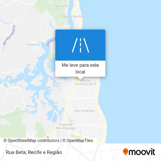 Rua Beta mapa
