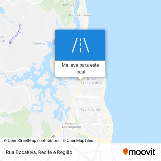 Rua Bocaiúva mapa
