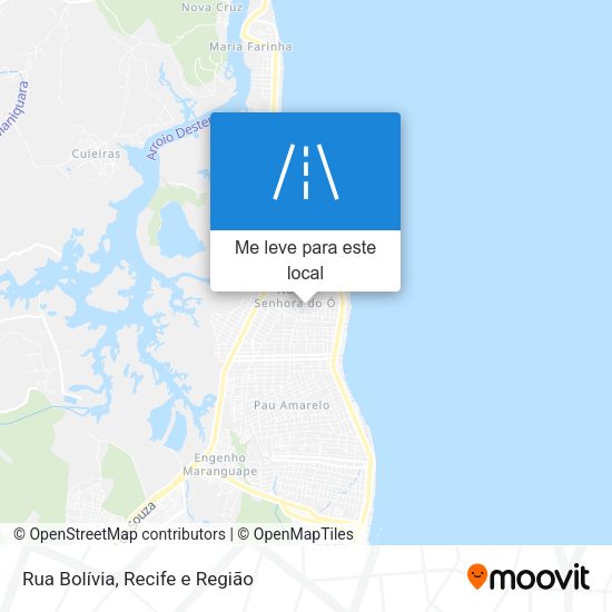 Rua Bolívia mapa