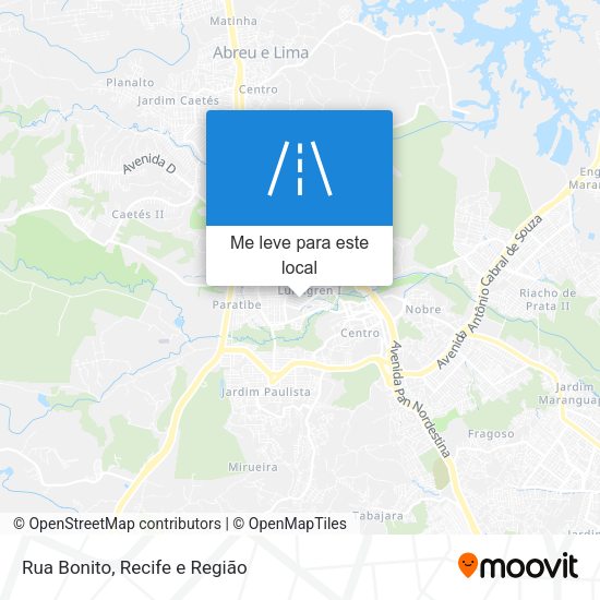Rua Bonito mapa
