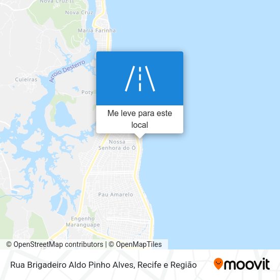 Rua Brigadeiro Aldo Pinho Alves mapa