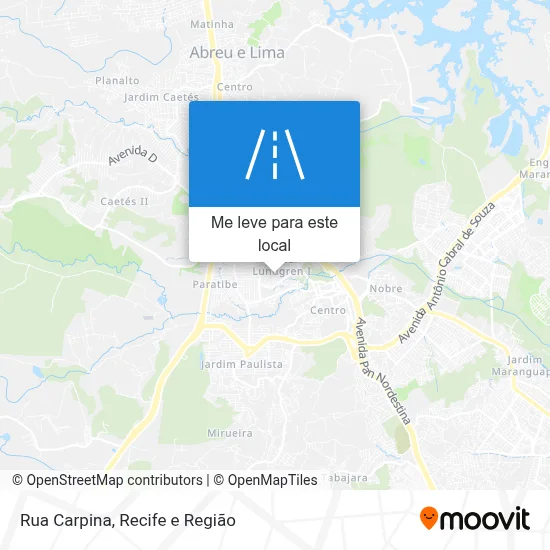 Rua Carpina mapa