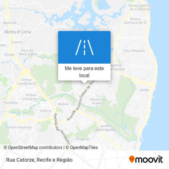 Rua Catorze mapa