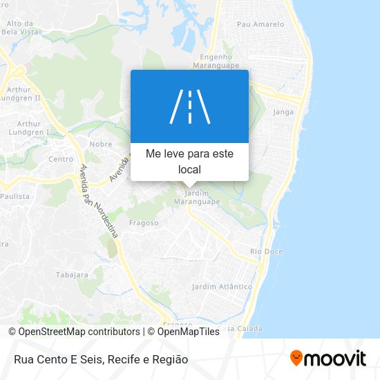 Rua Cento E Seis mapa