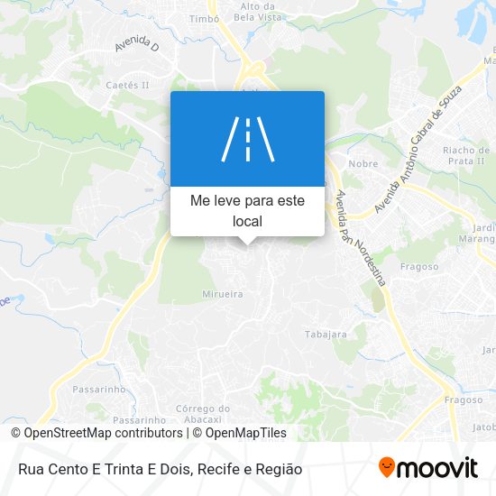 Rua Cento E Trinta E Dois mapa