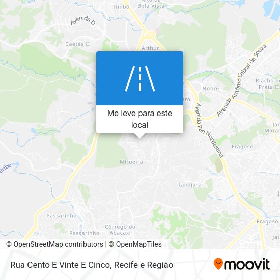 Rua Cento E Vinte E Cinco mapa