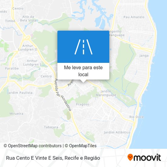 Rua Cento E Vinte E Seis mapa