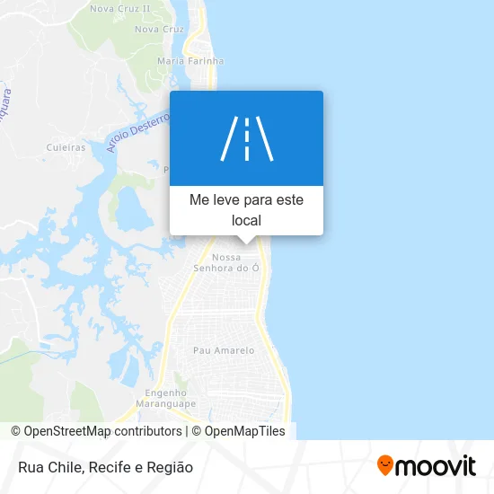 Rua Chile mapa