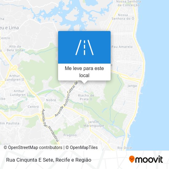 Rua Cinqunta E Sete mapa