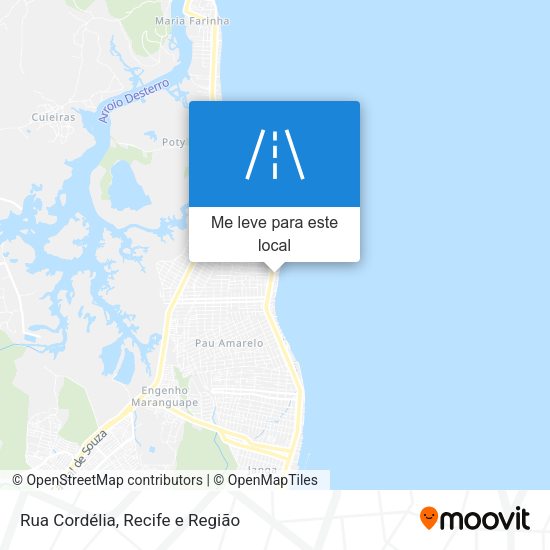 Rua Cordélia mapa