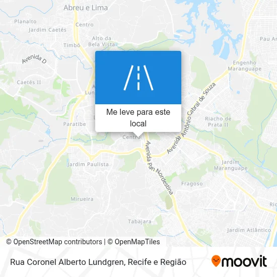 Rua Coronel Alberto Lundgren mapa