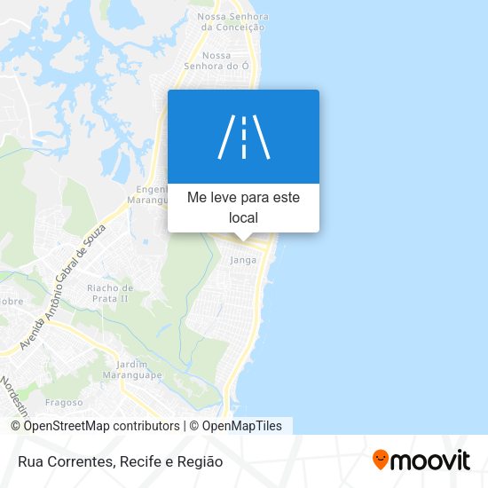 Rua Correntes mapa
