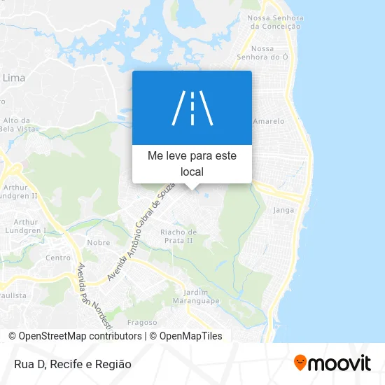 Rua D mapa
