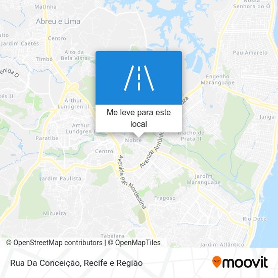 Rua Da Conceição mapa