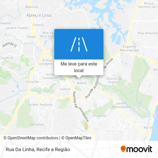 Rua Da Linha mapa