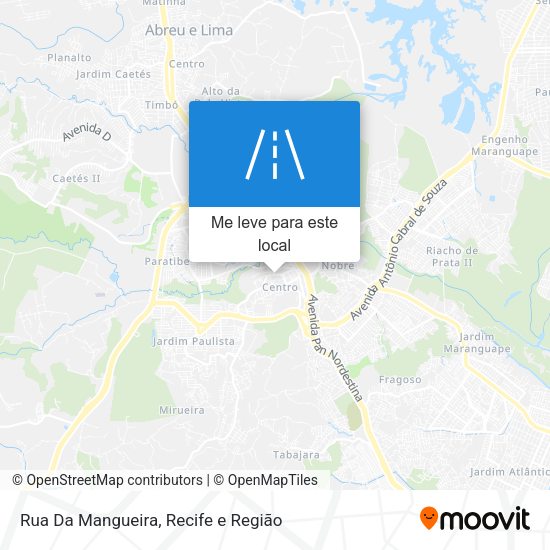 Rua Da Mangueira mapa