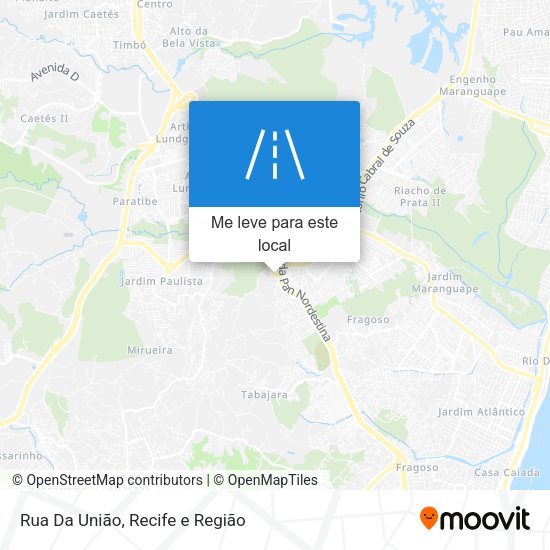 Rua Da União mapa