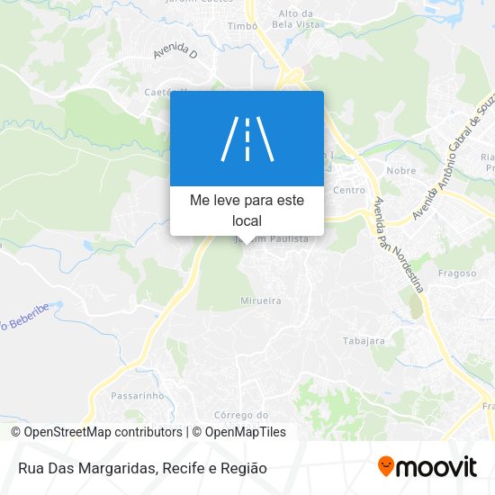 Rua Das Margaridas mapa