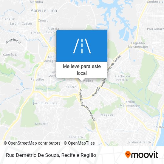 Rua Demétrio De Souza mapa