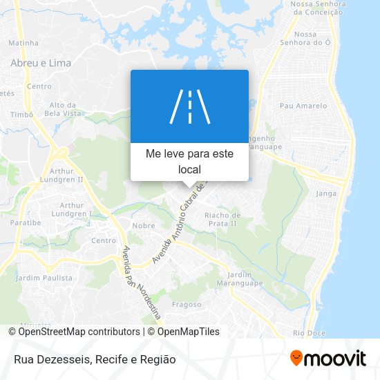 Rua Dezesseis mapa