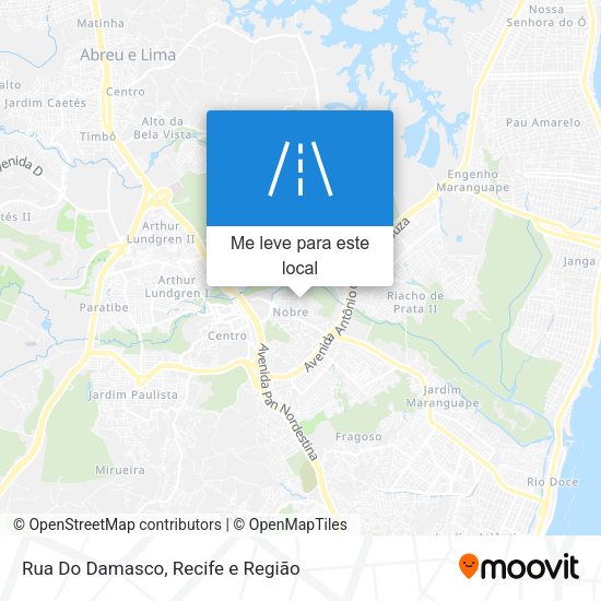 Rua Do Damasco mapa