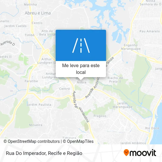 Rua Do Imperador mapa