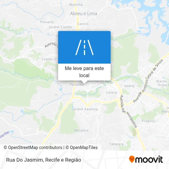 Rua Do Jasmim mapa